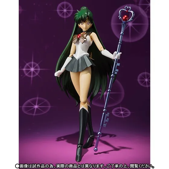 PrettyAngel-Подлинная Bandai S. H. Figuarts Pretty Guardian Sailor Moon 20th PVC Sailor Pluto фигурка