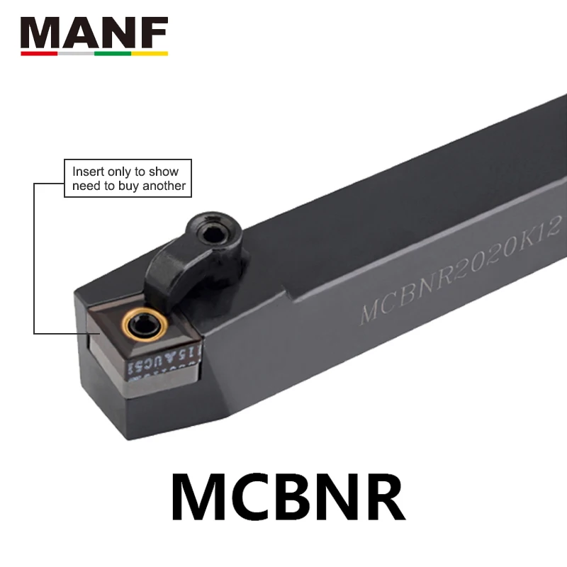 MANF токарный инструмент держатель 20 мм MCBNR-2525M12 индексируемый режущий Карбид