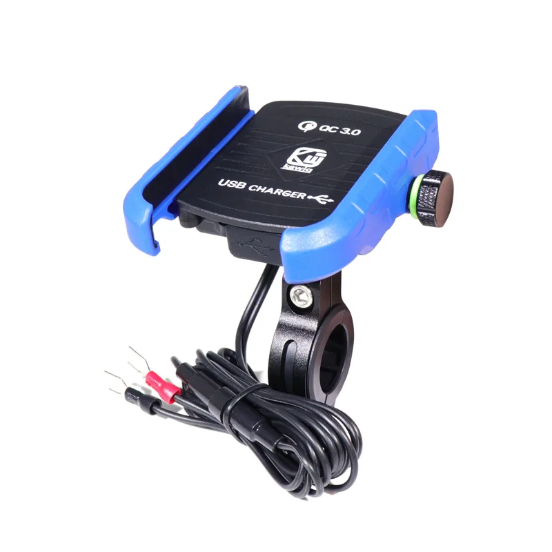 suporte de celular para moto com espelho para carregador usb qc com graus para xiaomi