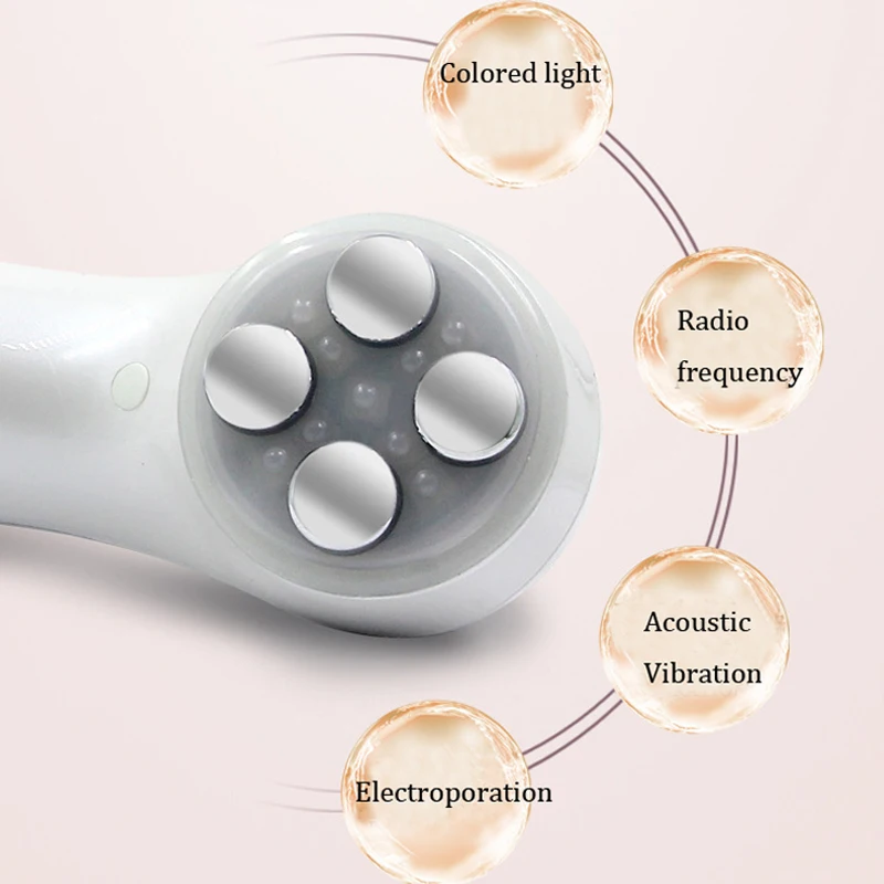 5 в 1 светодиодный RF фотон терапия лица лифтинг кожи омоложения вибрационное устройство машина EMS ионная микротоковая мезотерапия массажер