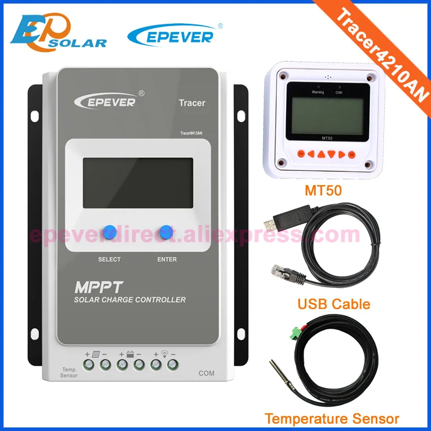 

40A 12V 24V New Tracer 4210AN 40amps Programmable MPPT Solar Charge Controller Boost Float Low voltage adjustable PC Connect