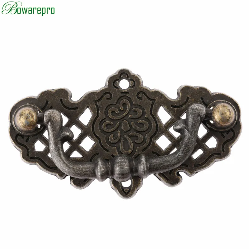 

bowarepro Bronze Furniture Handle Vintage Drawer Cabinet Knobs / Handles Kitchen Handle Cupboard Pull Furniture Fittings 67*38mm