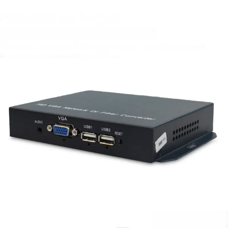 VGA KVM волоконно оптический конвертер USB мышь и клавиатура аудио удлинитель