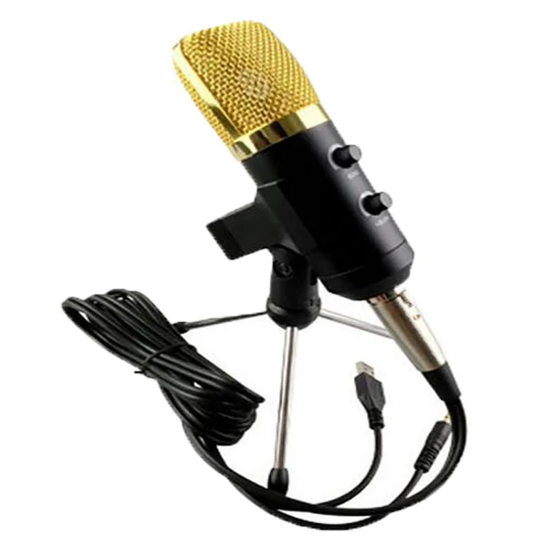 Профессиональный USB микрофон MK F100TL конденсаторный настольный компьютерный с
