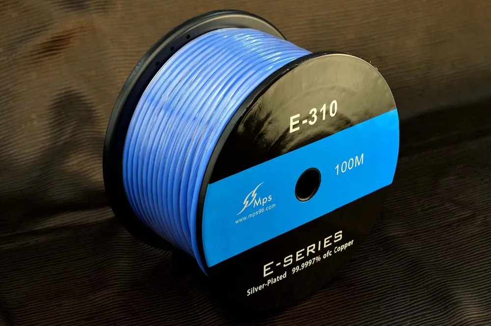 Кабель MPS 99.9997% 5N с посеребренным покрытием OFC провод для Hi Fi DIY сабвуфер RCA