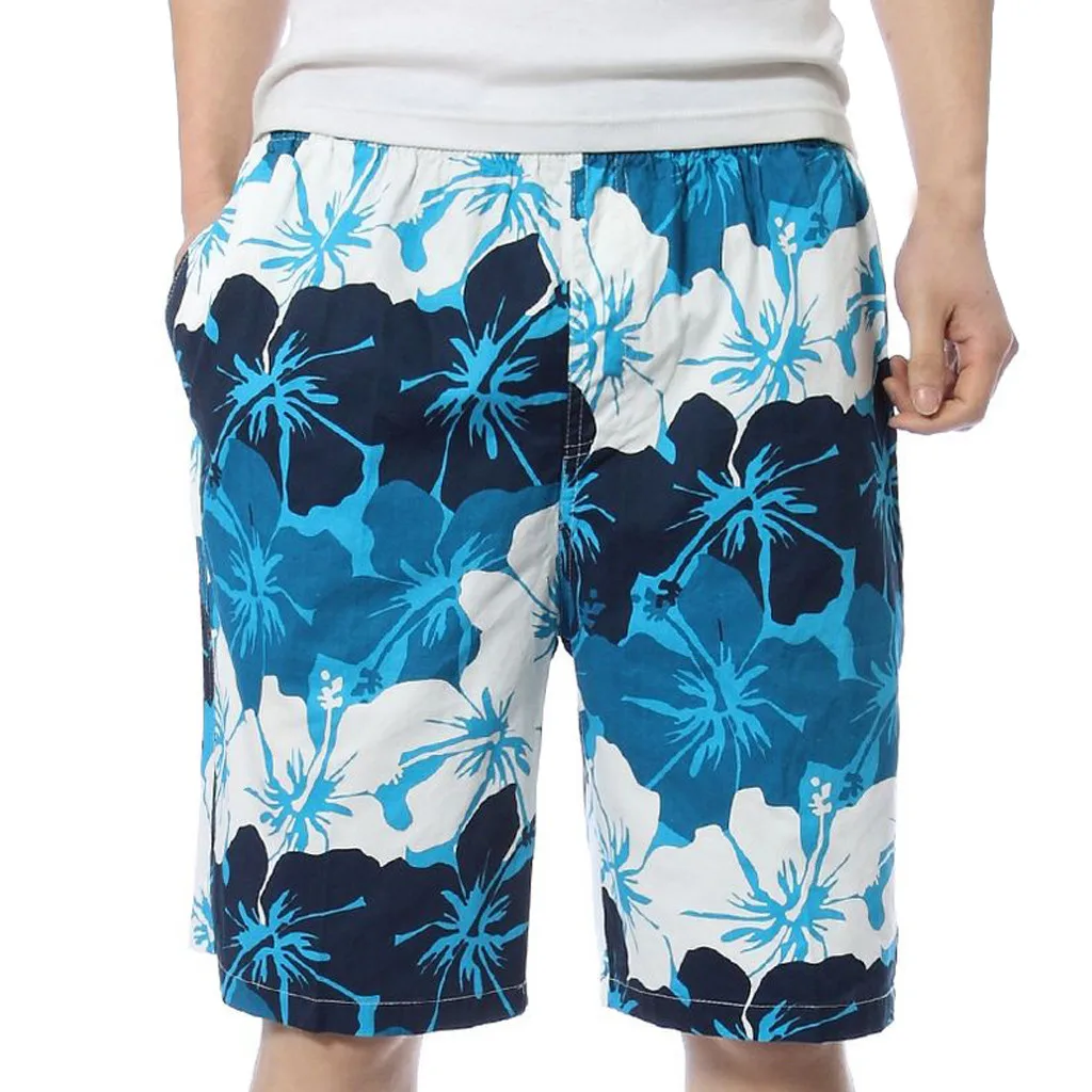 Новинка, летние популярные мужские пляжные шорты, мужские летние модные повседневные быстросохнущие свободные пляжные спортивные шорты с принтом, шорты Z417