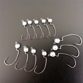 

12pcs/lot High-carbon steel fishing hooks hook lure Worm Pesca for Soft Bait Tackle high quality accessories