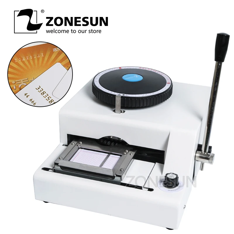 

68 or 72 Character PVC Card Embosser Stamping Machine Credit ID VIP Magnetic Embossing