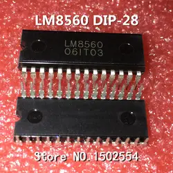 10 шт./лот LM8560 DIP-28 Кварц цифровой светодиодный дисплей чип новое место; гарантированное качество