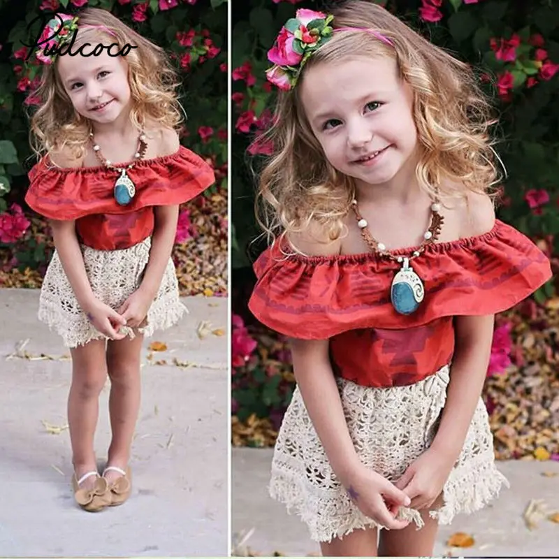 

Sister 2Pcs Newest Kid Baby Girls Summer Clothes Red Ruffles T-shirt Tops Hollow Tassel Crop Skirt Autumn Summer Outfit Set