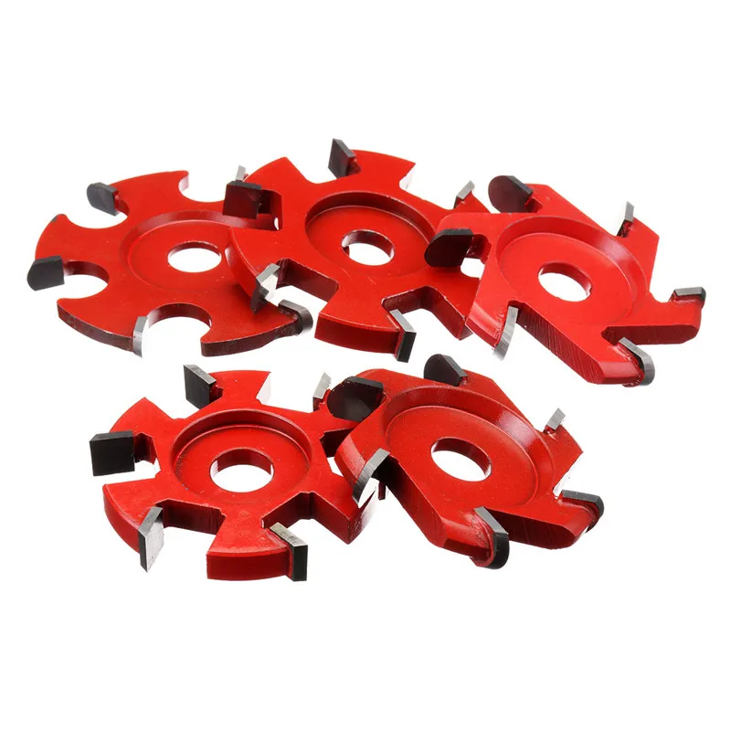 

Red 75-100mm Right Angle Fillet Disc Hexagonal Blade Tea Tray Blade For 16mm Aperture Angle Grinder Wood carving Grinder Blade