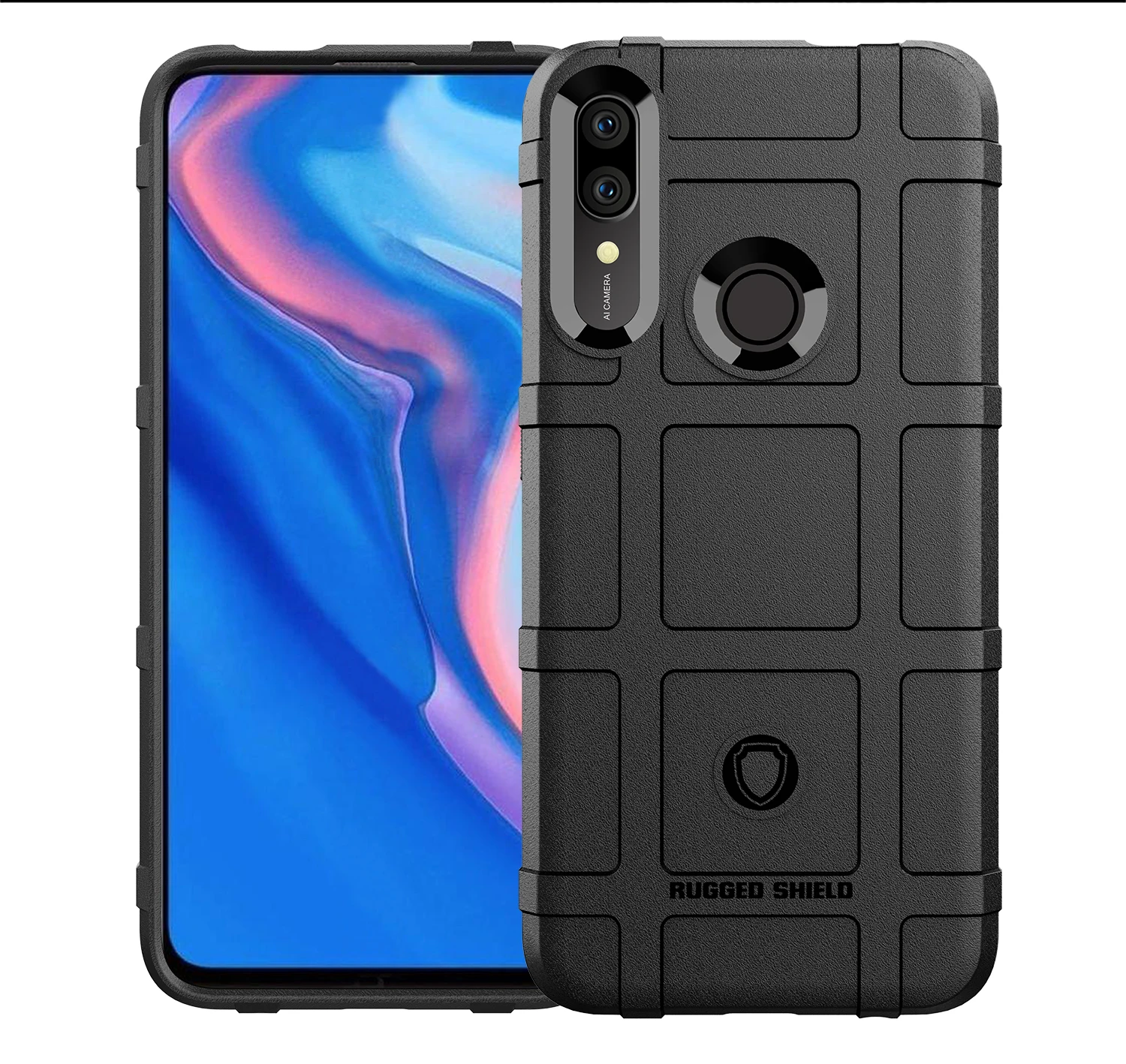 Чехол для Huawei P Smart Z силиконовый прочный чехол из углеродного волокна защитный Y9