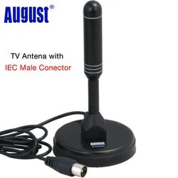 Août – antenne de télévision numérique HD 1080P DTA240, UFV VFH, Portable, intérieure/extérieure, pour DVB-T DVB-T2 ISDB ATSC, Tuner de télévision USB