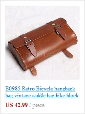 Cheap E0985 Retro Bicycle hangback bag vintage saddle bag bike block package Pure cowhide Handmade Tool bag 2 Cheap E0985 Retro Bicycle hangback bag vintage saddle bag bike block package Pure cowhide Handmade Tool bag 2