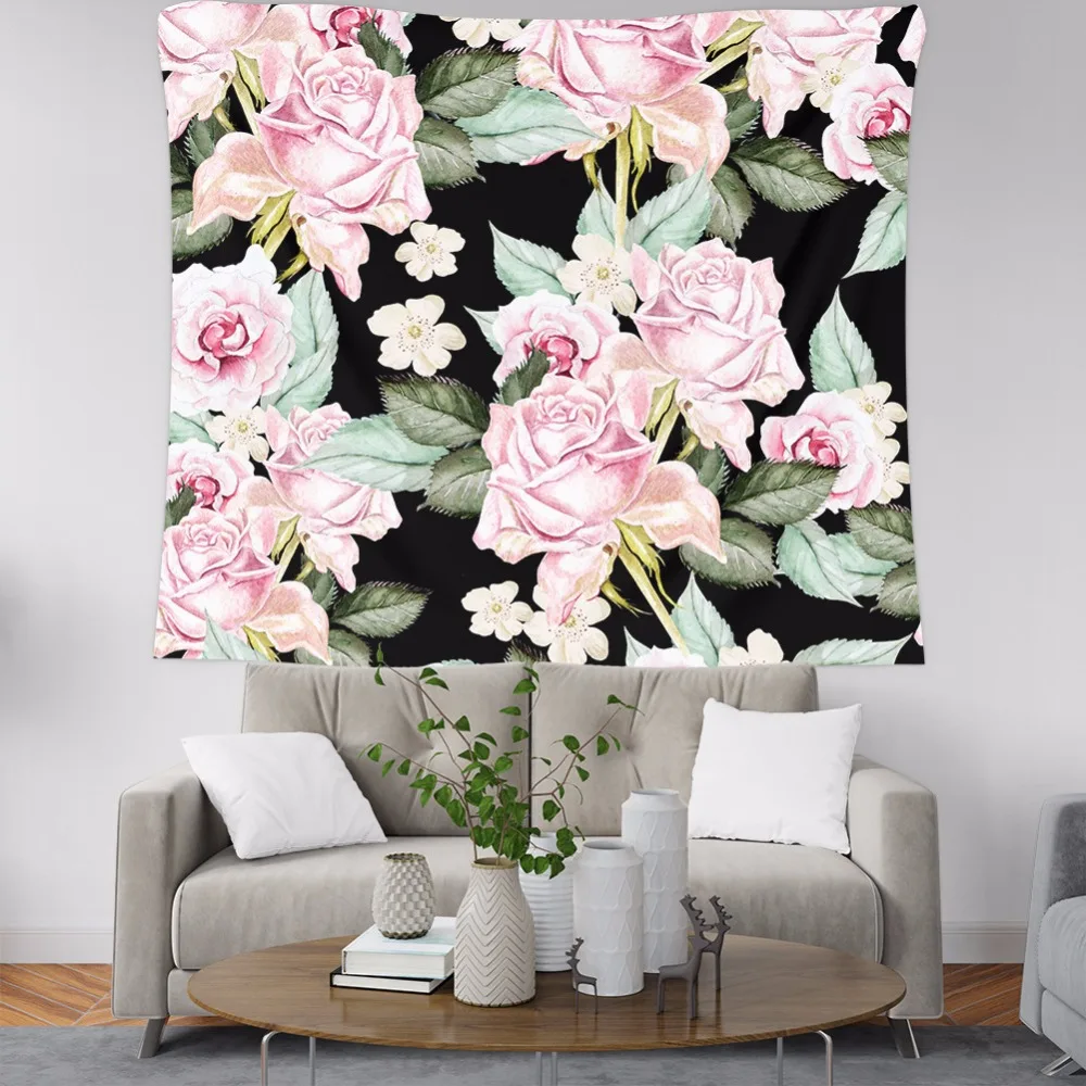 

New Party Wedding Floral Decoration Tapestry image Decorative Wall Hanging Tapestries Hanging Towel For Home Decor