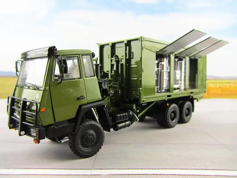 1:43 scale Steyr очиститель воды контейнер грузовик для китайской армии Военный Shan Xi
