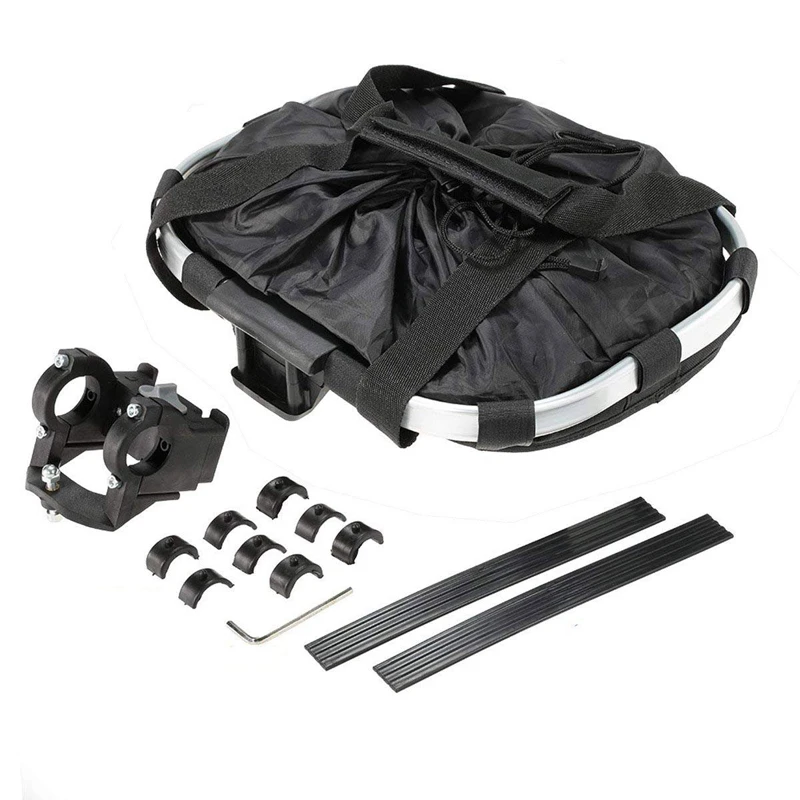Flash Deal Bike Bag Front Basket Multi Purpose Bicycle Handlebar Folding Removable Bike Basket Organizer Metal Aluminum Frame Detachable 3 Flash Deal Bike Bag Front Basket Multi Purpose Bicycle Handlebar Folding Removable Bike Basket Organizer Metal Aluminum Frame Detachable 3
