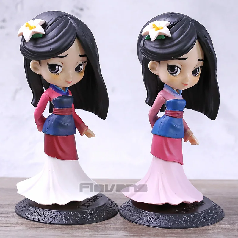 

Q Posket Characters Mulan Normal / Special Color PVC Figure Collectible Model Toy Qposket Doll Girls Gift