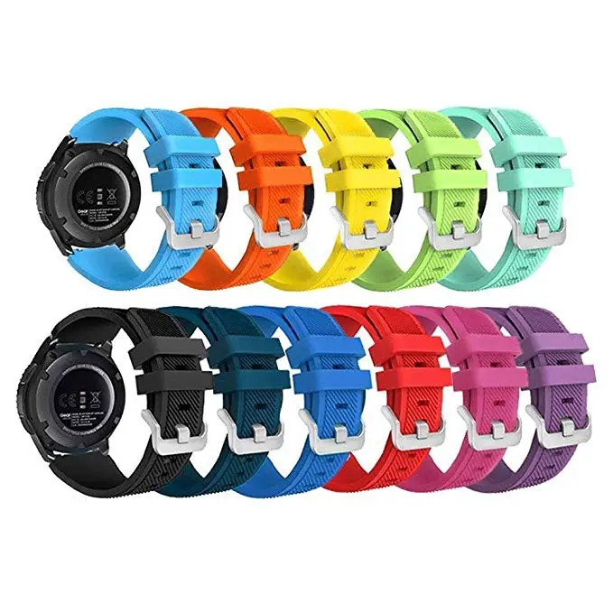 

10 colour Smart Accessories for Amazfit Stratos strap 22mm Band for Xiaomi Watch 1 2 Amazfit Pace Pure Color Replacement Band