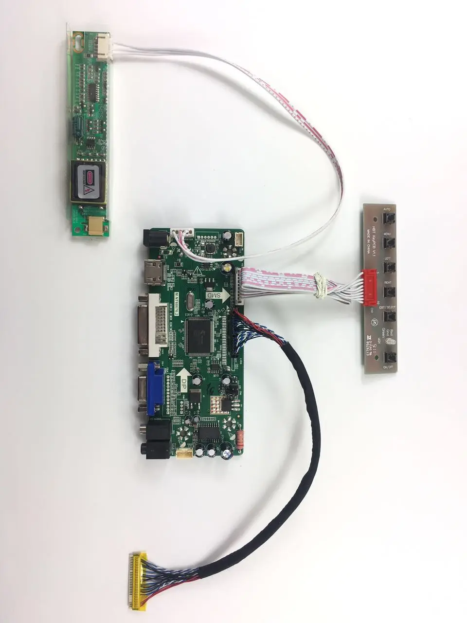 

M.NT68676.2A Universal HDMI VGA DVI Audio LCD Controller Board for 18.4inch 1920x1080 N184H4-L04 2CCFL LV DS Monitor Kit