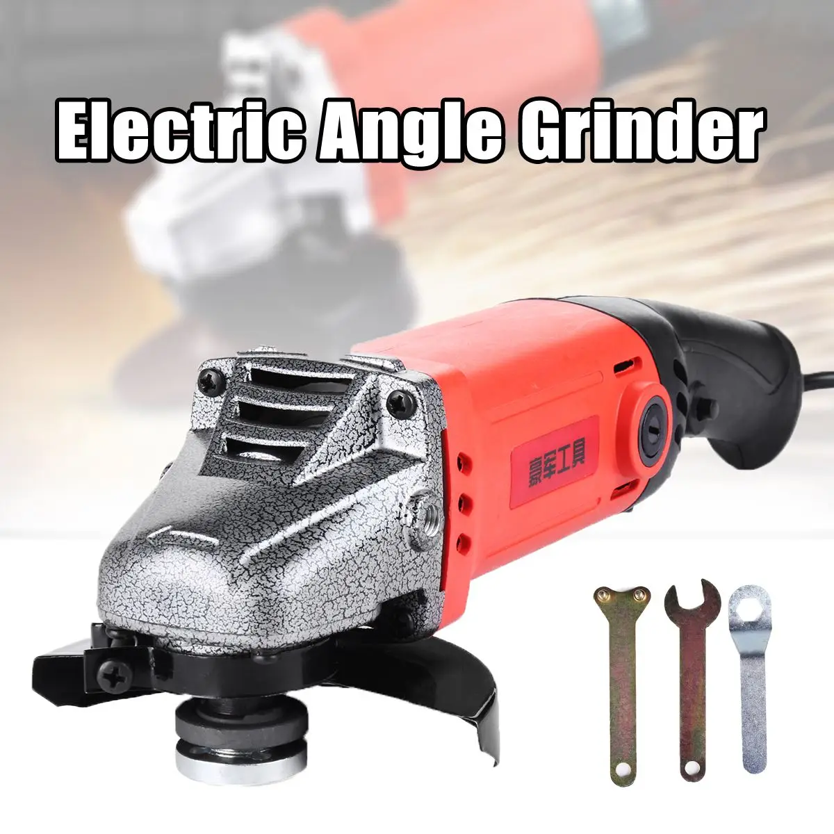

220V 680W 12000rpm 100mm Electric Angle Grinder Spindle M10 Chainsaw Bracket Change Ngle Grinder For Housing Polishing & Cutting