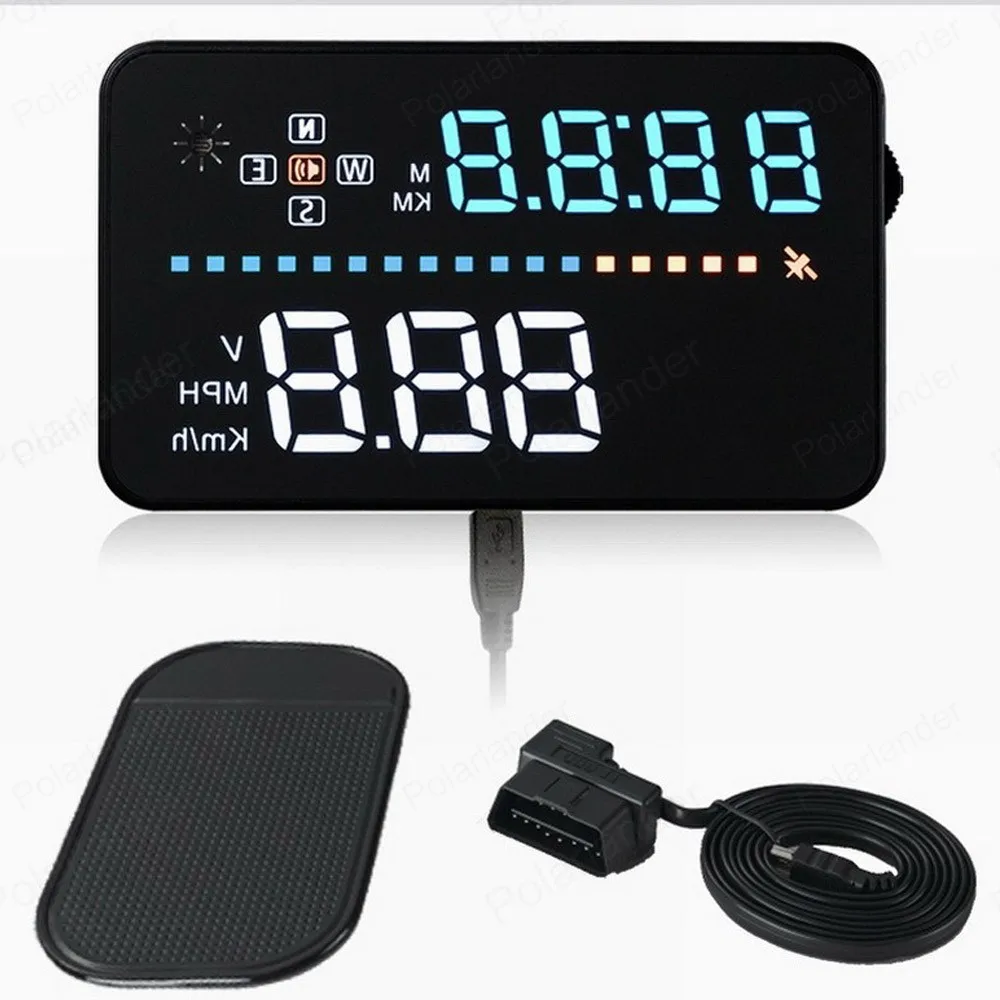 Buy HUD 3.5 inch Car Head up Display Smart Digital speedometer Clock odometer