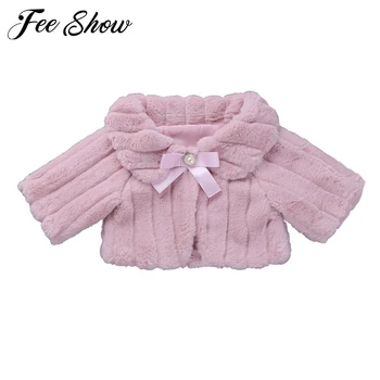 

Children Jacket Thick Warm Outwear Clothes Teen Girls Faux Fur Coat Kids Bolero Shrug Jacket Cloak Princess Cape Accessories
