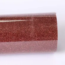 Коричневый Цвет блеск теплопроводная поливинилхлоридная H для тепла Пресс/Iron On-2" x 40"(50 см x 100 см