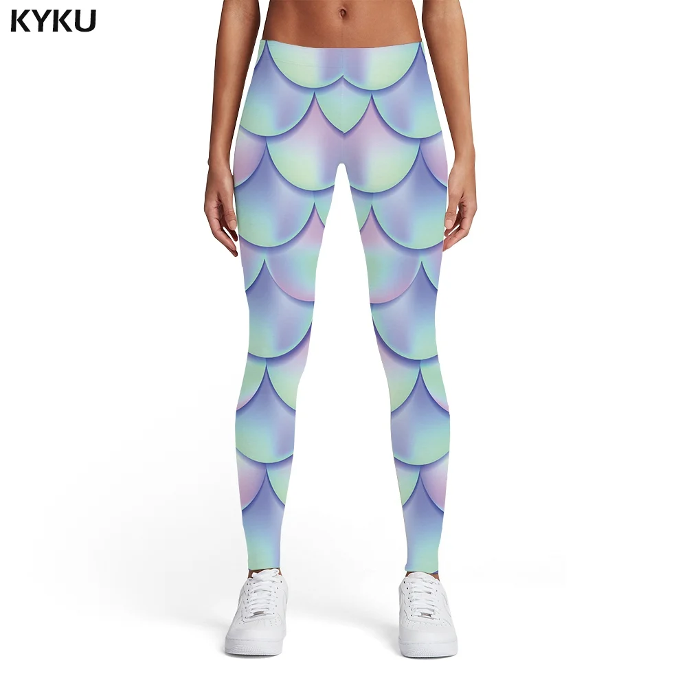 spanx leggings KYKU Brand Rainbow Leggings Women Colorful Sport Psychedelic Sexy Stripes Printed pants Gothic 3d Print Womens Leggings Pants flare leggings Leggings