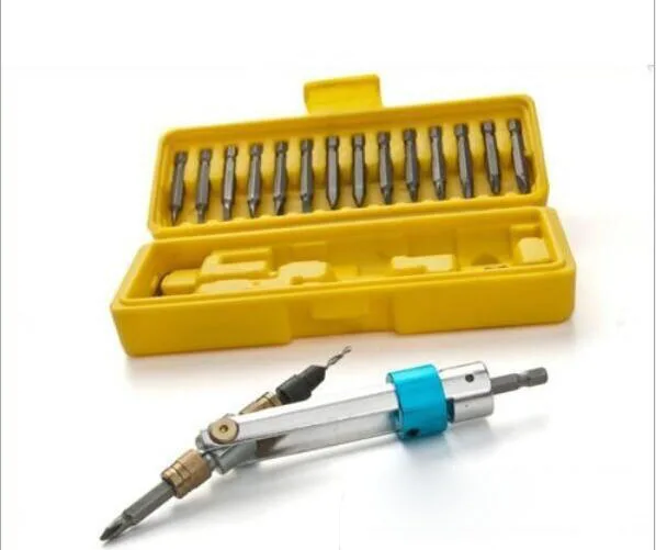 1 Set Drill Driver Multi Screwdriver Bit Set Revolving Head with Different Kinds of Bits Power