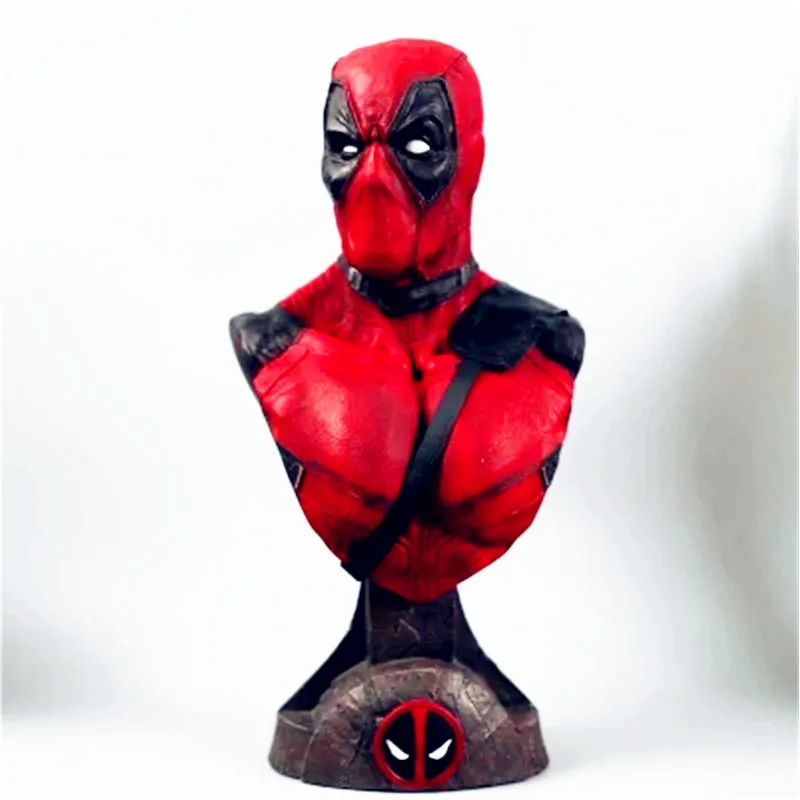 

Deadpool Half-Length Photo Or Portrait X-Men Wade Winston Wilson Craftwork Sculpture Study Decorations G1459