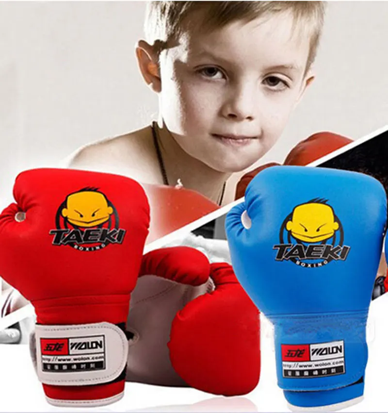 1 Pair Kids Children Kickboxing PU Leather Boxing Training Punching