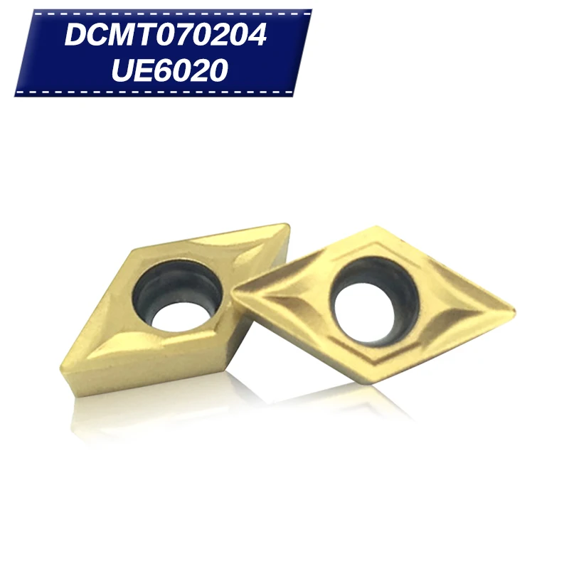 50Pcs DCMT070204 UE6020 Internal Turning Tools Tungsten Carbide Hardness inserts Cutting Tool CNC Tools Lathe tools Lathe cutter