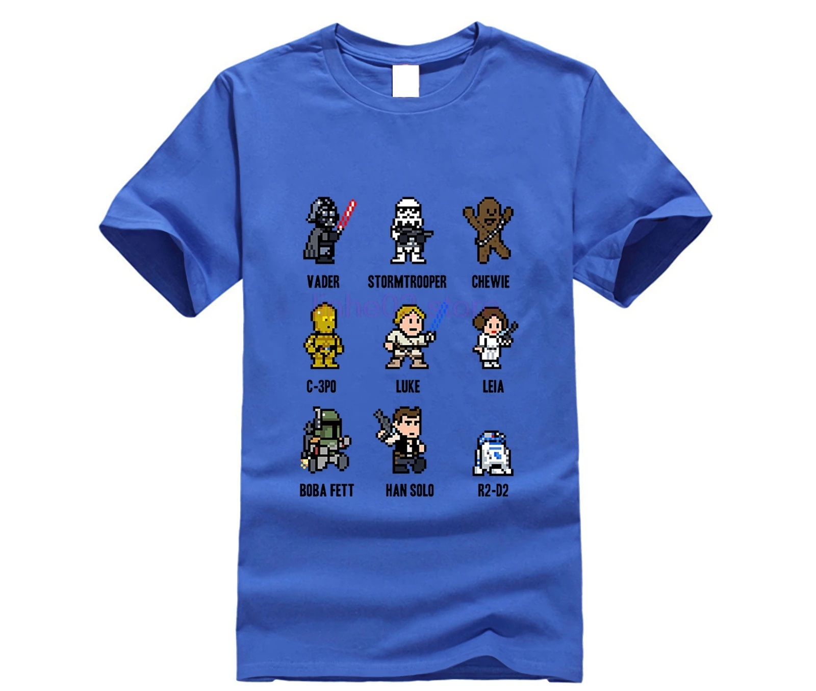 DARTH VADER STORMTROOR Chewie c-3P0 Luke Leia Boba Fett Han Solo R2d2 Звездные войны 8 бит футболка для взрослых