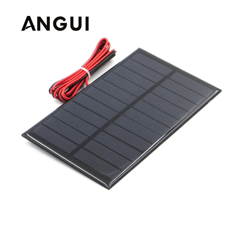 

5.5V Solar Panel with 30/100/200cm wire Mini Solar System DIY For Battery Cell Phone Charger 0.44W 0.55W 0.6W 0.88W 1W 1.6W toy
