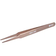 Высокоточный промышленный Пинцет антимагнитный антикислотный некоррозионный Пинцет из нержавеющей стали с круглой головкой профессиональные инструменты