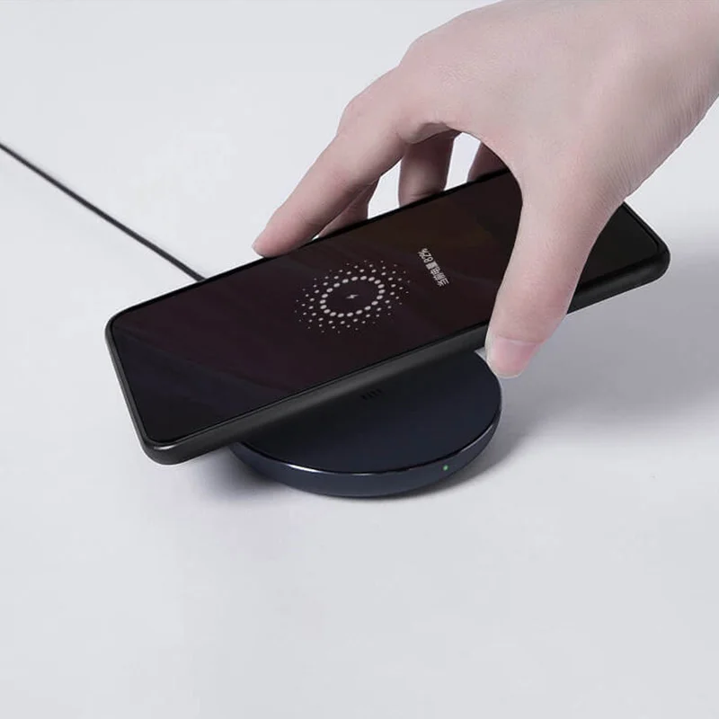Оригинальное Беспроводное зарядное устройство Xiaomi Qi Smart Quick Charge быстрое 7 5 Вт для