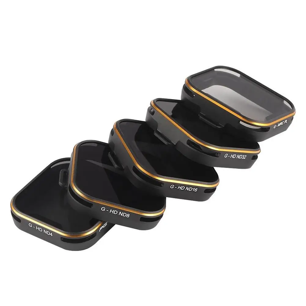 

3pcs Gold-edge Camera Lens Filter ND8+ND16+ND32 Camera Accessories for Hero 5 Action Camera