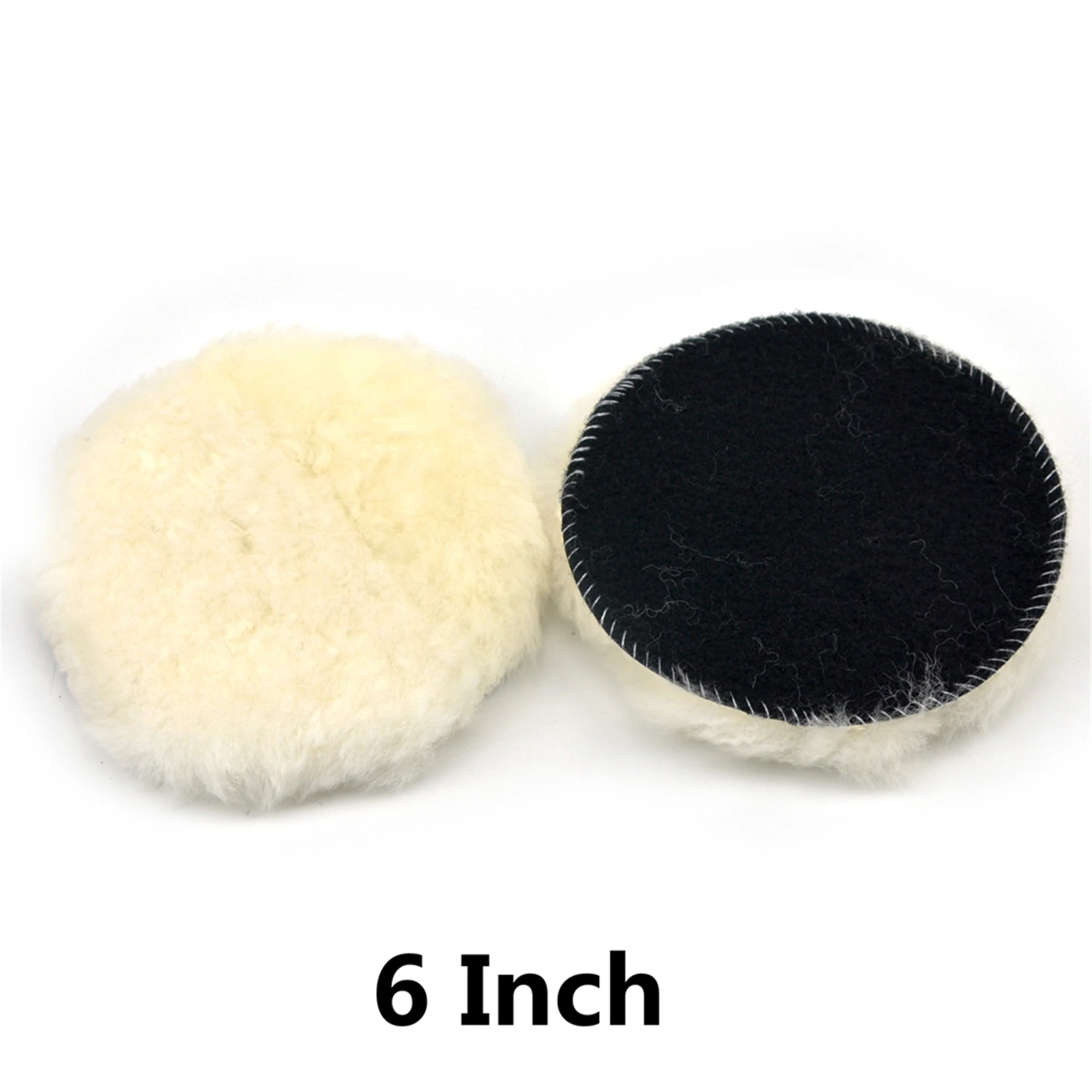  100% Wool Pads 2 3 4 5 6 Inch 2Pcs Waxing Polishing Buffing Pad Wheel Car Beauty Furniture Paint Ca