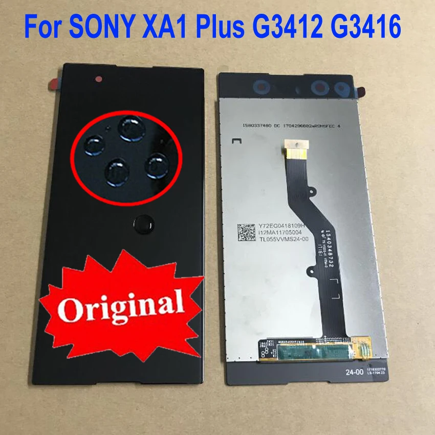 Сенсорный ЖК-дисплей, сенсорная панель, дигитайзер экрана в сборе для sony Xperia XA1 Plus G3412 G3416 G3426 Запчасти для телефонов