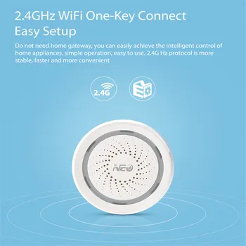 

Smart Home Gateway Multi-functional Upgraded Smart Temperature and Humidity Sensor WiFi Remote Control