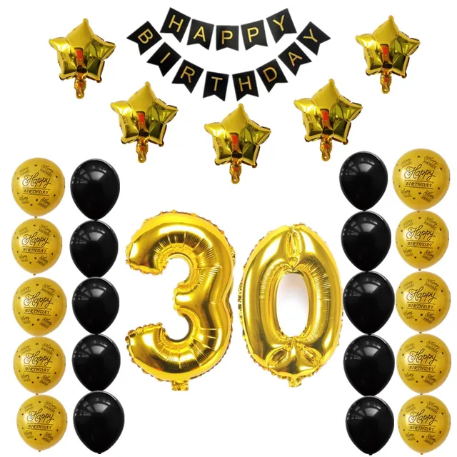 30th 40th 50th birthday party balloons decor sets happy birthday