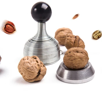 

Stainless steel spring open walnut walnut nut shell is broken artifact smashing nuts open folder walnut creative tools