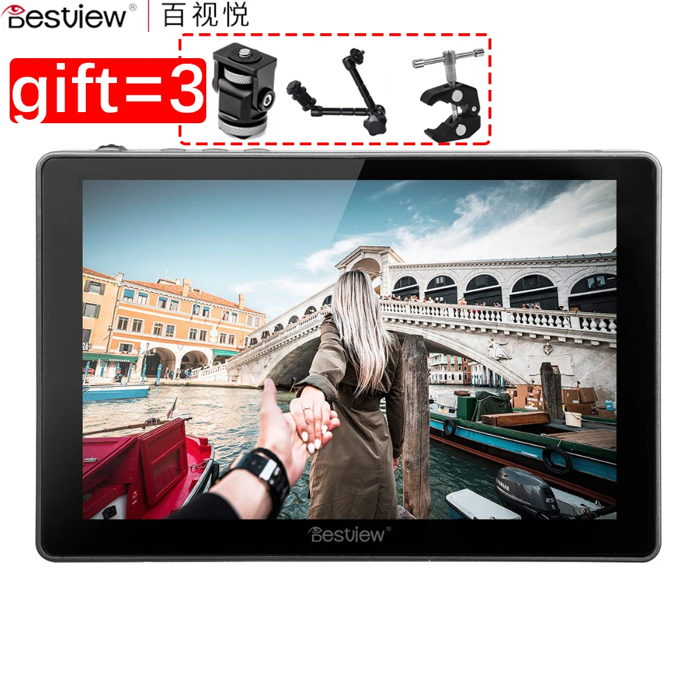 Bestview R7 4K Monitor 7inch Full Touch Screen 1920*1200 4K HDMI On-Camera Video Field Monitor Monitoring For DSLR Canon Hdmi