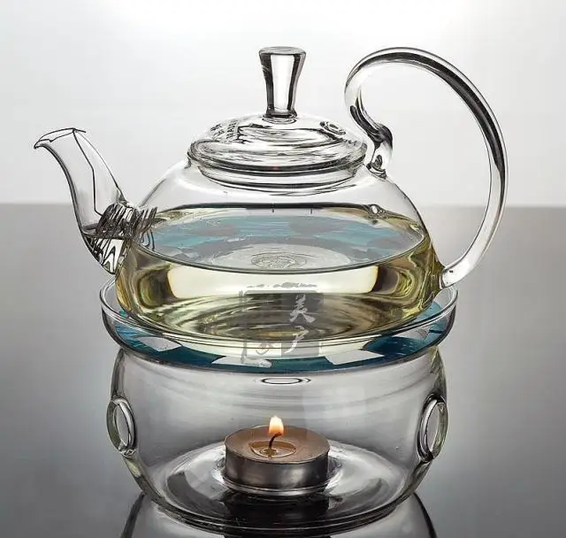 Glass Teapot 600ml,tea sets,teapot with filter+2 Double wall glass