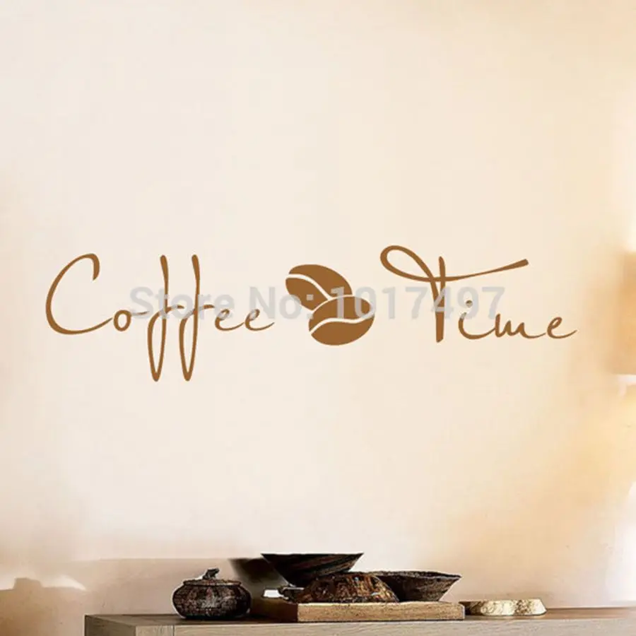 Coffee Wall Art Decal Sticker , vinyl coffee wall stickers for coffee