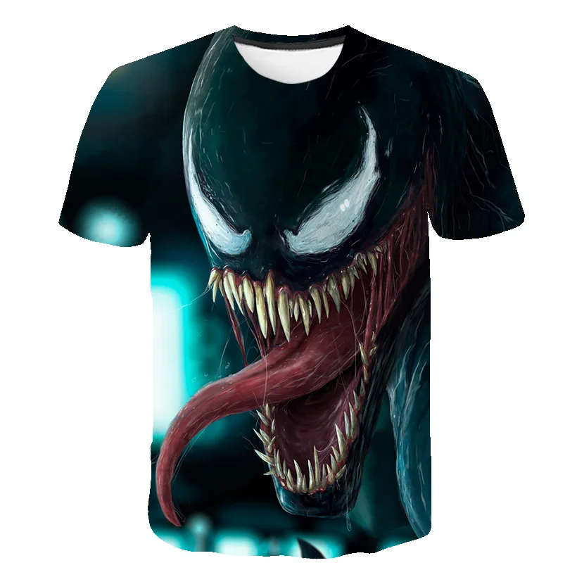 

Newest Venom t-shirt 3D Printed T-shirts Men Women Casual Shirt Short Sleeve Fitness T Shirt Deadpool Tees Skull Tops Asian size