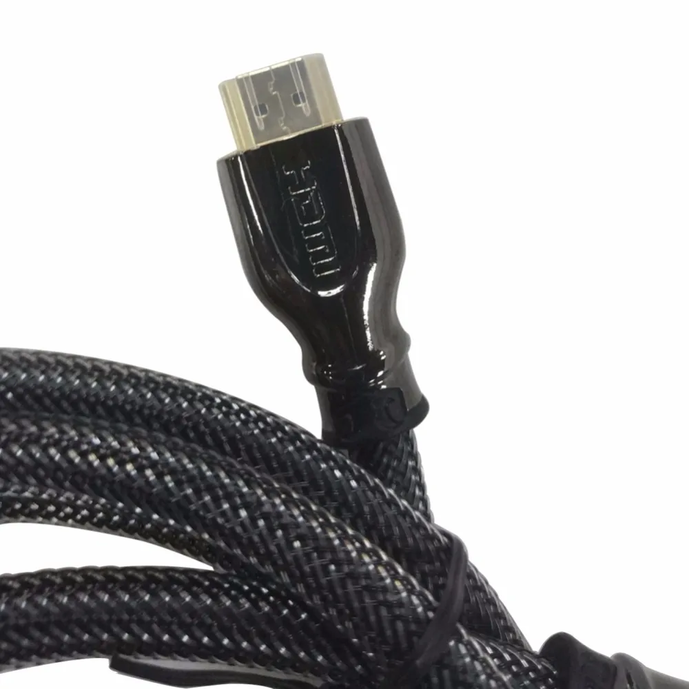 Профессиональный V2.0 высокоскоростной HDTV 4K HDMI кабель 1 м 2 м 3 м 5 м Плетеный Ультра HD HDMI кабель
