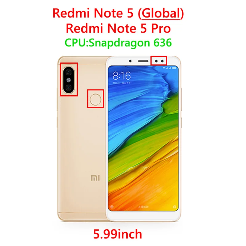 2 шт 20D закаленное стекло для Xiaomi redmi Note 5 Pro защитное стекло на Xiomi redmi 5A redmi 5 Plus Note 5A Prime защита экрана - Цвет: Note 5 Global