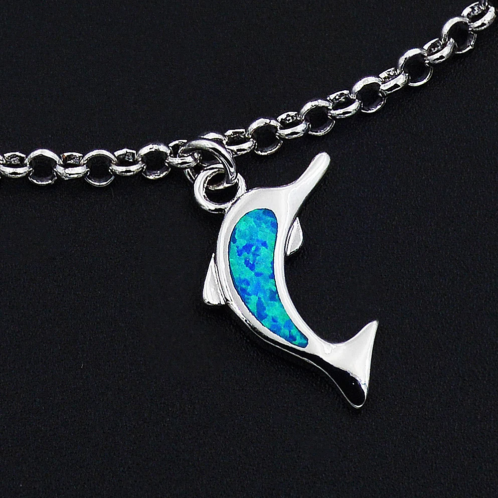 Океанская Голубая Морская Черепаха огненный опал браслеты с крабом и дельфином